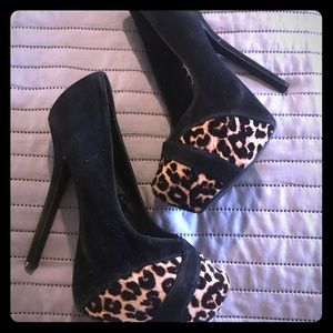 leopard  heels